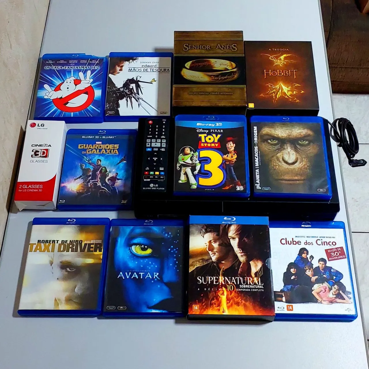 Blu-ray Player 3D LG + Coleção