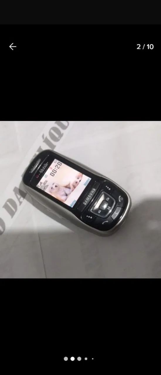 Samsung e350 pequeno slide celular antigo RELIQUIA  - Foto 4