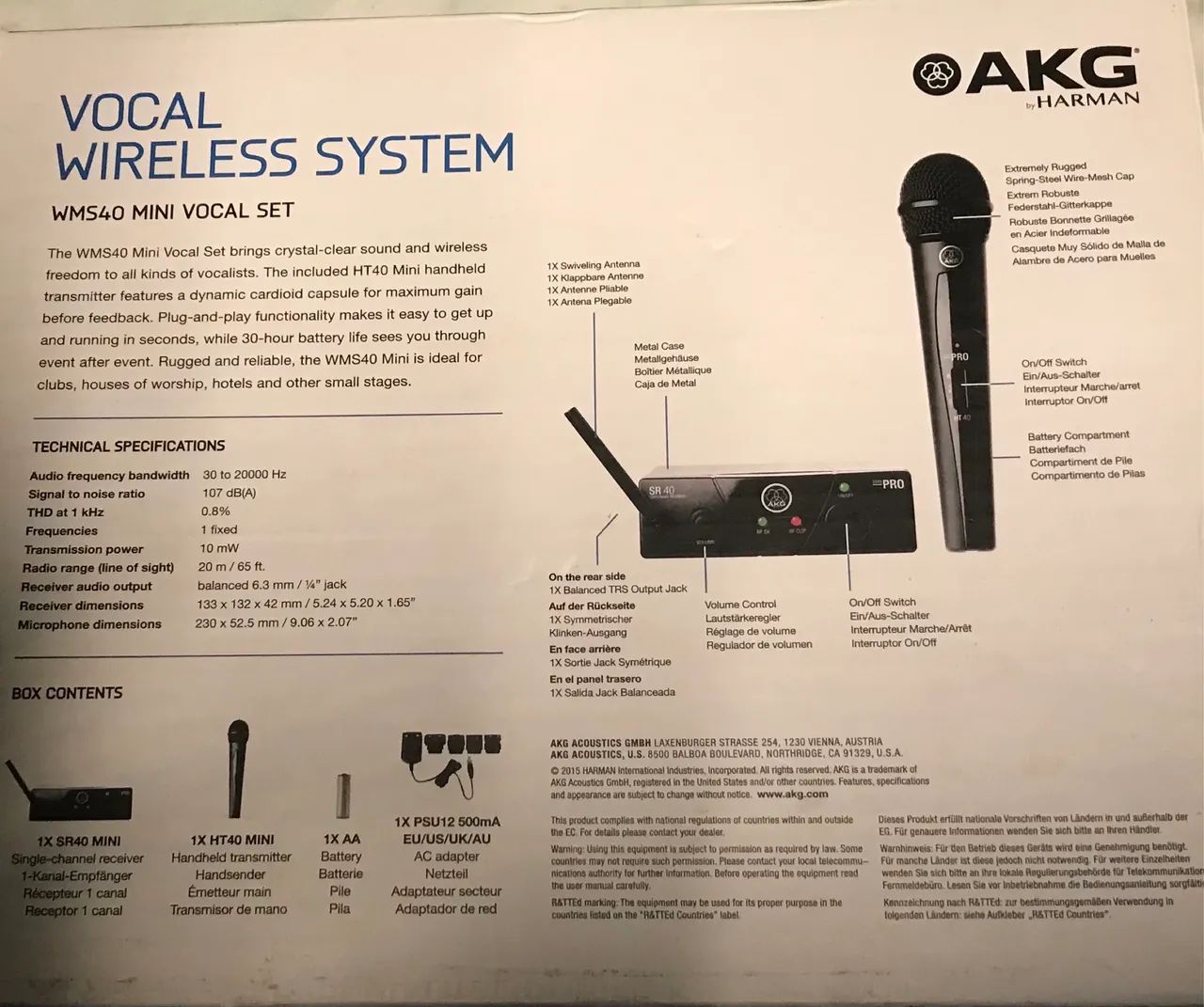 AKG WM540 Pro mini - Foto 2