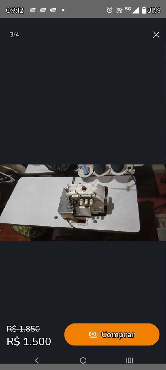 Máquina de overloque 64318615897858120