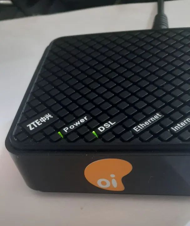 Modem ZTE ZXDSL 381 II V3 + Fonte + Cabo.  - Foto 3