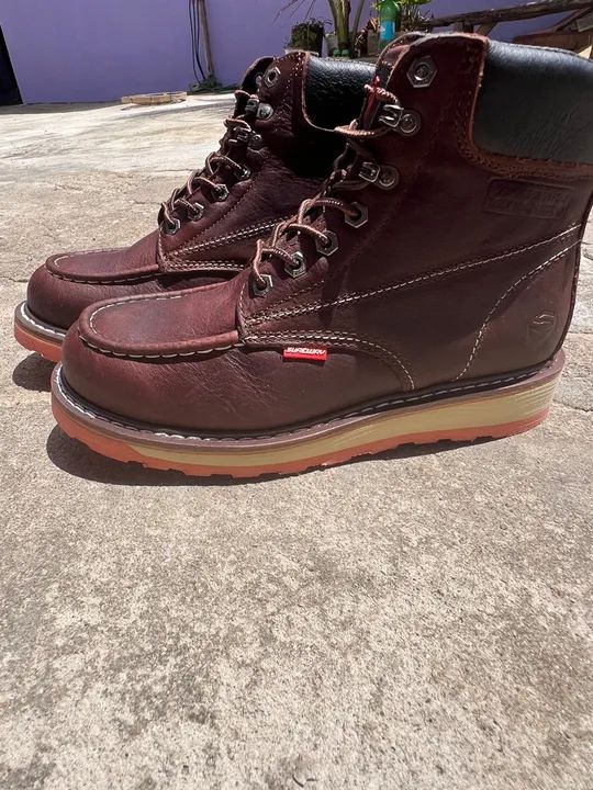 Botas de Couro Marrom - Foto 3