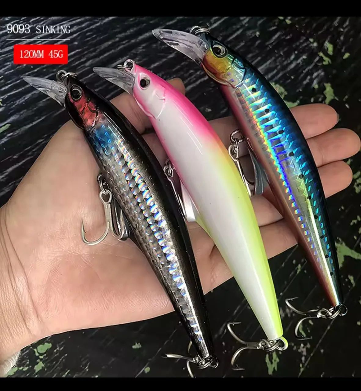 Iscas Artificiais 9093 Sinking 120mm 45g