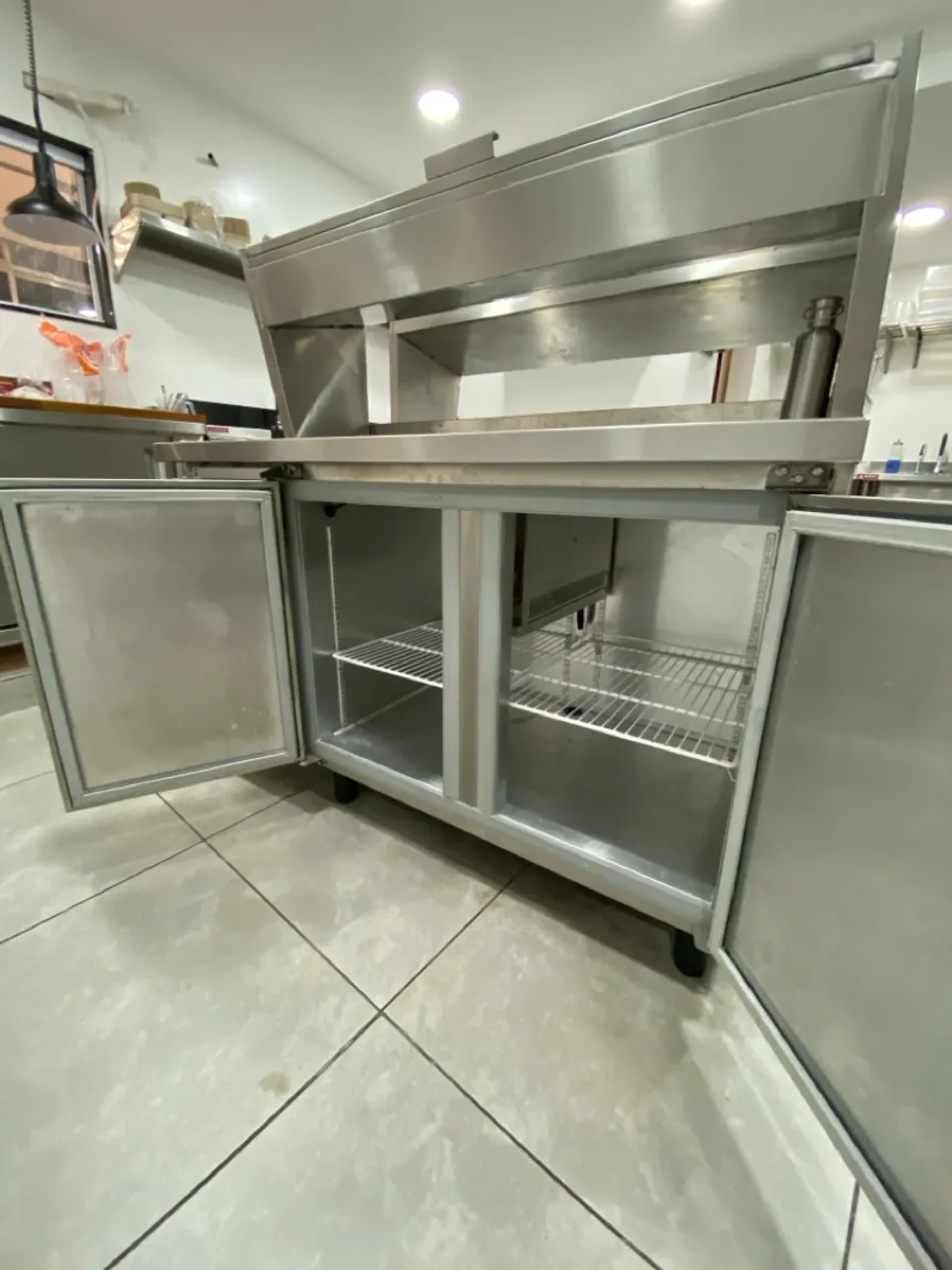Geladeira/Bancada de Aço Inox para Cozinha Industrial