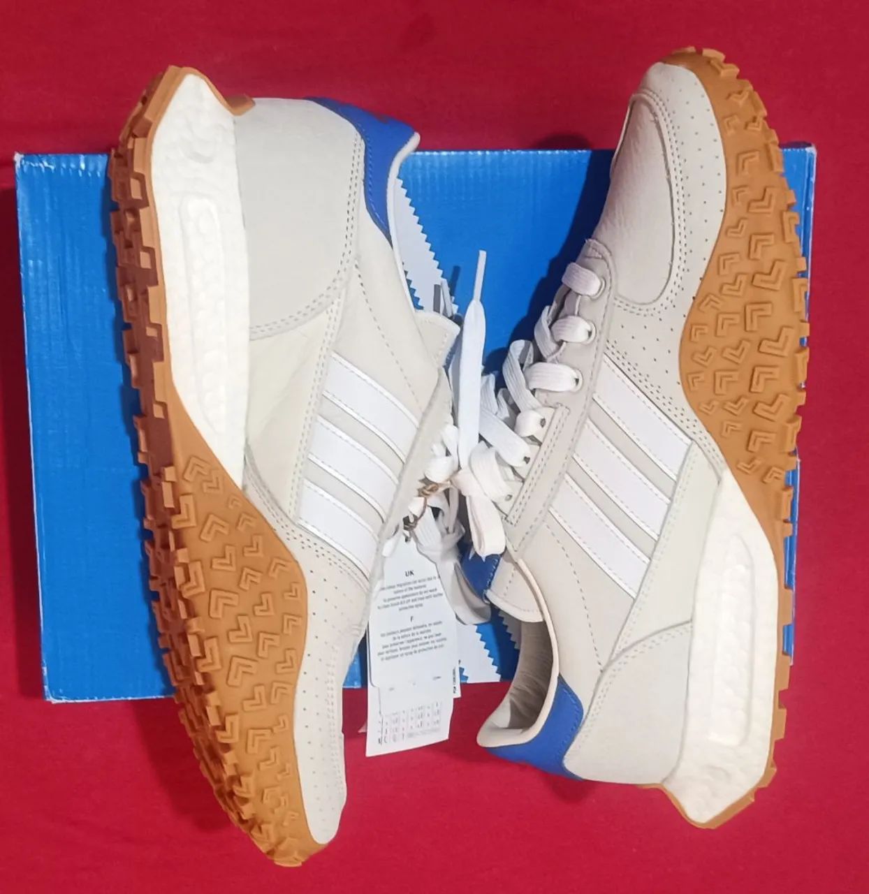 Adidas - Bege e Azul - Foto 2