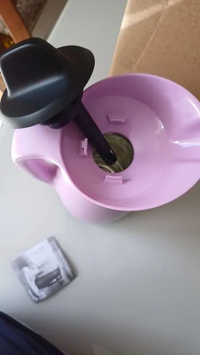 Garrafa Térmica Tupperware Rosa linda. Nova - Foto 2