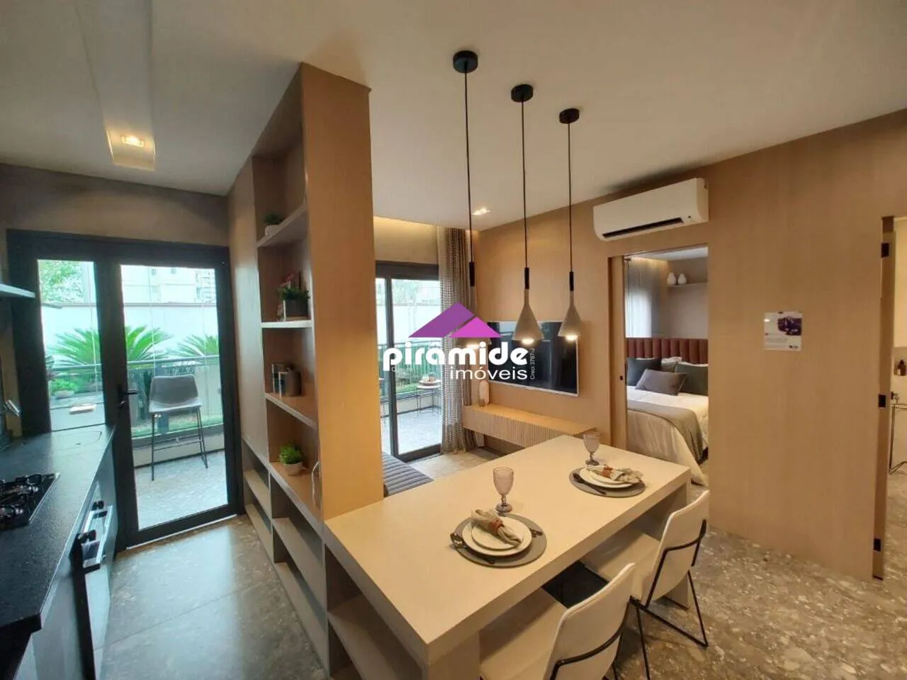 Apartamento com 1 dormitório à venda, 45 m² por R$ 550.000 - Jardim Aquarius - São José do