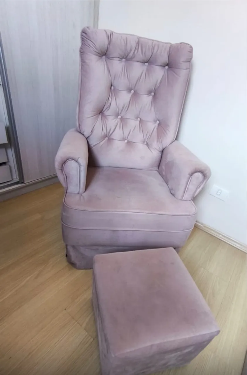Poltrona de Amamentação Rosa