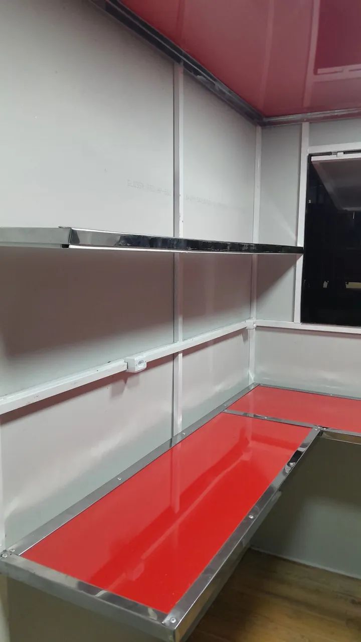 Trailer para Food Truck Vermelho - Foto 2