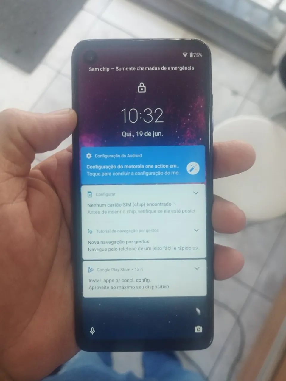 Moto one action 128 gb 4 de ram NFC