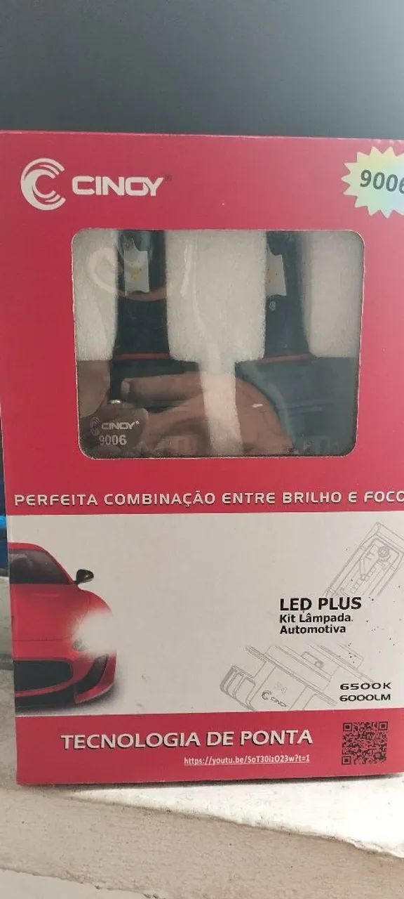 Kit LED Plus para Farol de Carro 6500K 6000LM - Foto 3