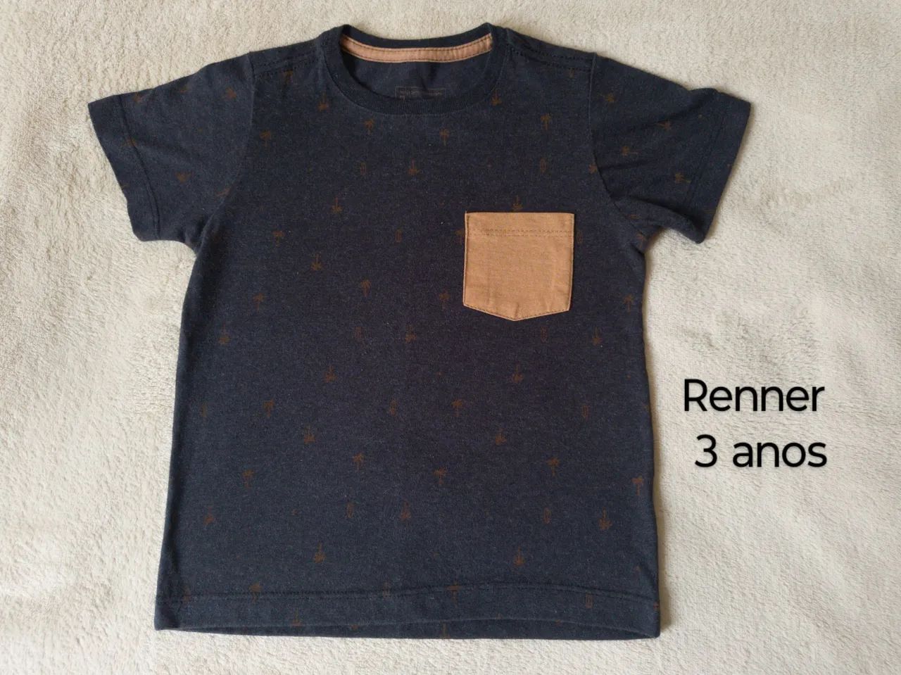 Camiseta Infantil Renner 3 Anos - Estampa de Palmeiras
