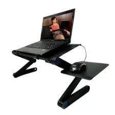 Mesa para Notebook com Suporte para Mouse - Preto - Foto 2