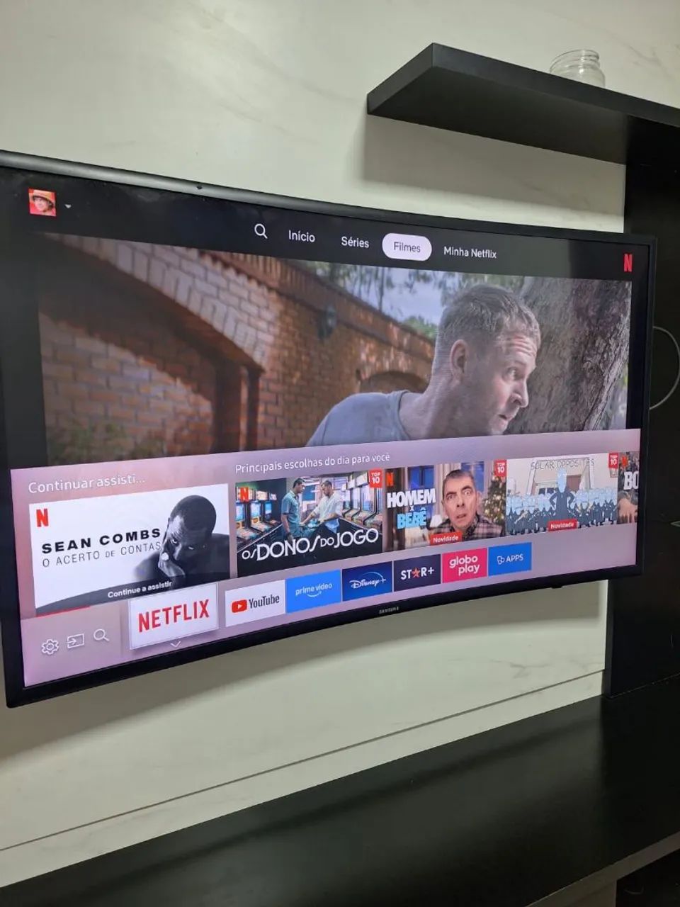 Smart TV 40 polegadas Samsung - Tela Curva