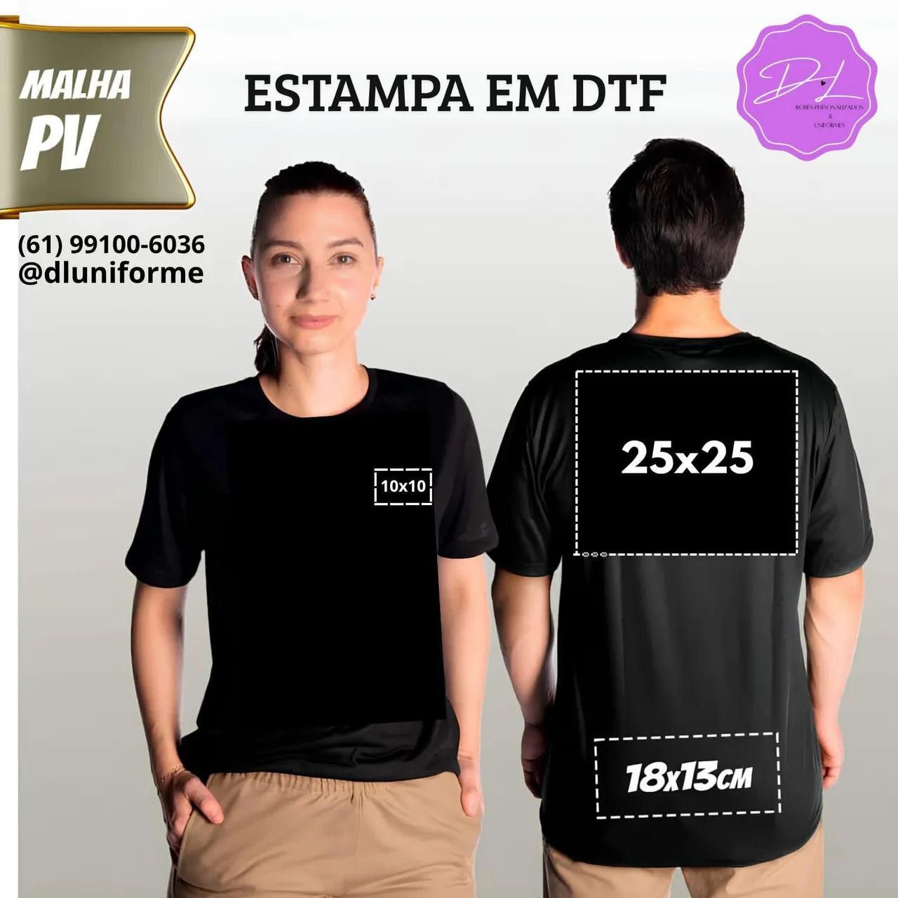 Camiseta Personalizada DTF - Qualidade e Conforto! - Foto 3