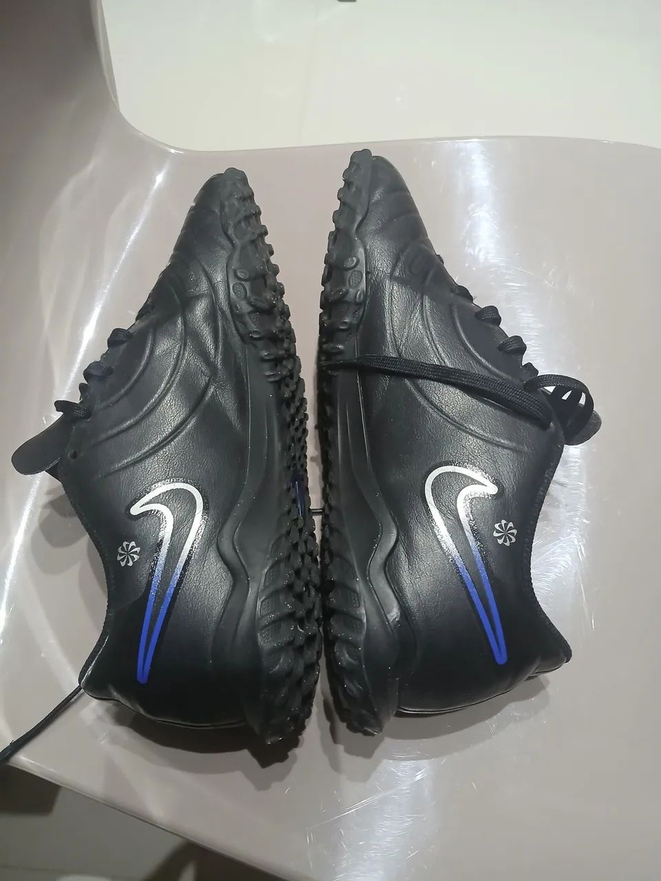 Vendo chuteira society Nike Tiempo Original, preta número 38 em ótimo estado! - Foto 3