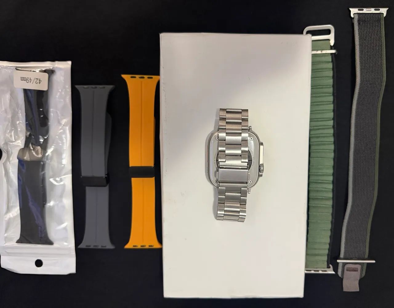 Aplle Watch Ultra 2 - Telefone + GPS - Caixa titânio - 49mm - Pulseira Índigo. - Foto 3