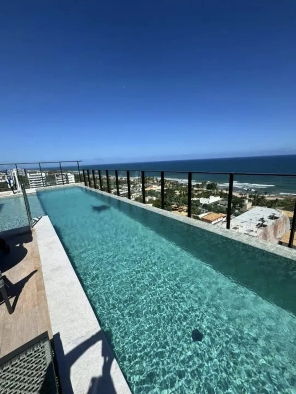 oportunidade studio com varanda mobiliado novíssimo, vista mar na pedra do sol