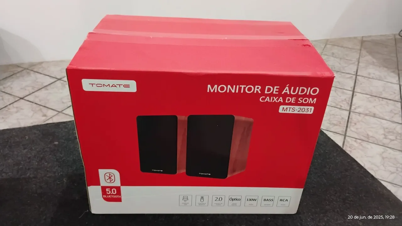 Caixa de som Tomate MTS-2031 Bluetooth 5.0