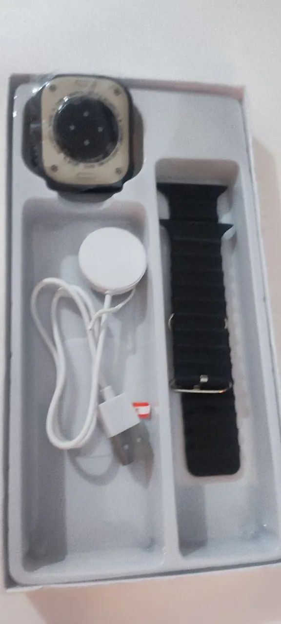Smartwatch ultra t10 preto pulseira extra  - Foto 5