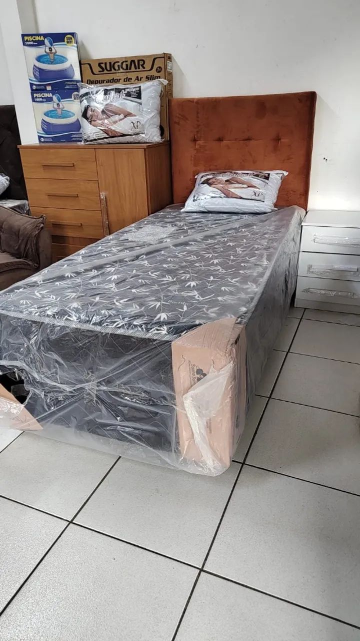 Colchobox, acoplado, box, cama com colchão junto de solteiro D28 - Foto 2