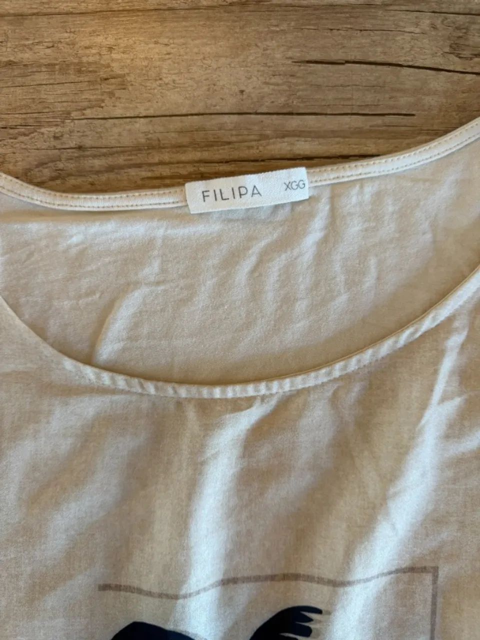 Blusa / Bata Estampada Coqueiros - Filipa Tamanho XGG - Foto 3