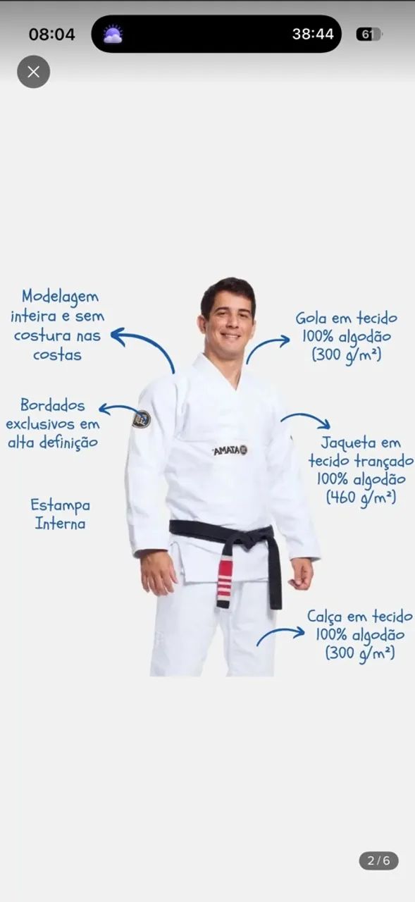 KIMONO ATAMA CLASSIC BRANCO A2