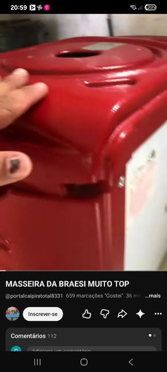 Massadeira zera demais