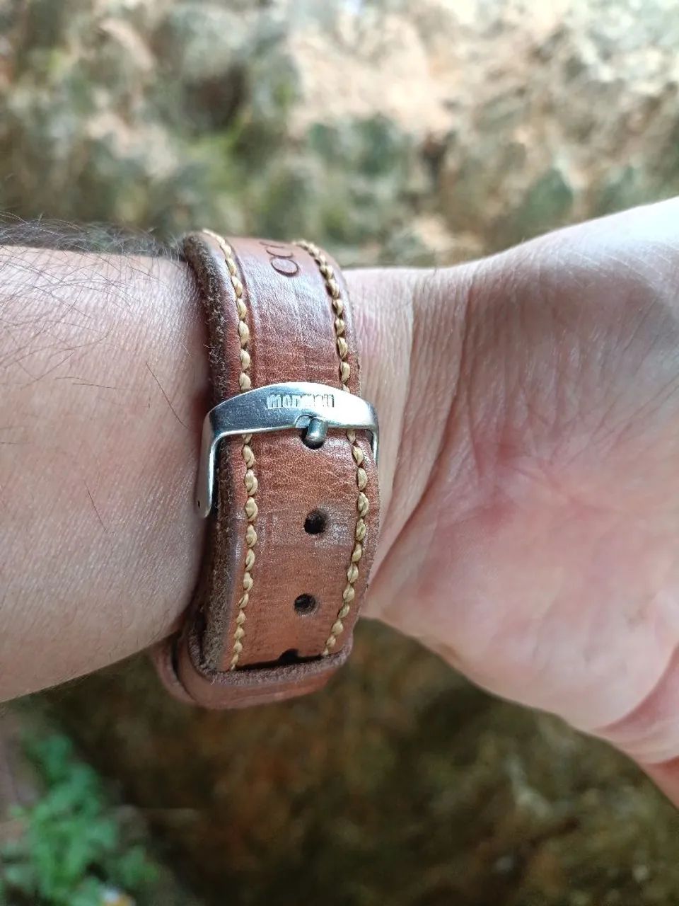 Relógio orient pulseira de couro  - Foto 4