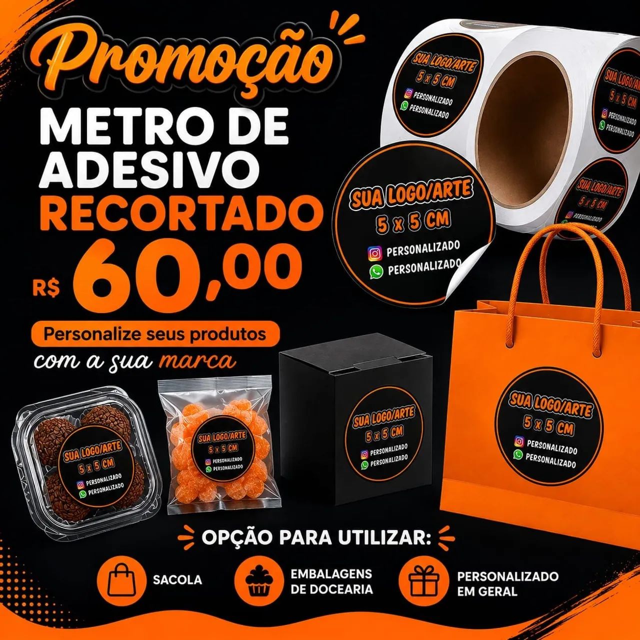 Adesivos promoção 