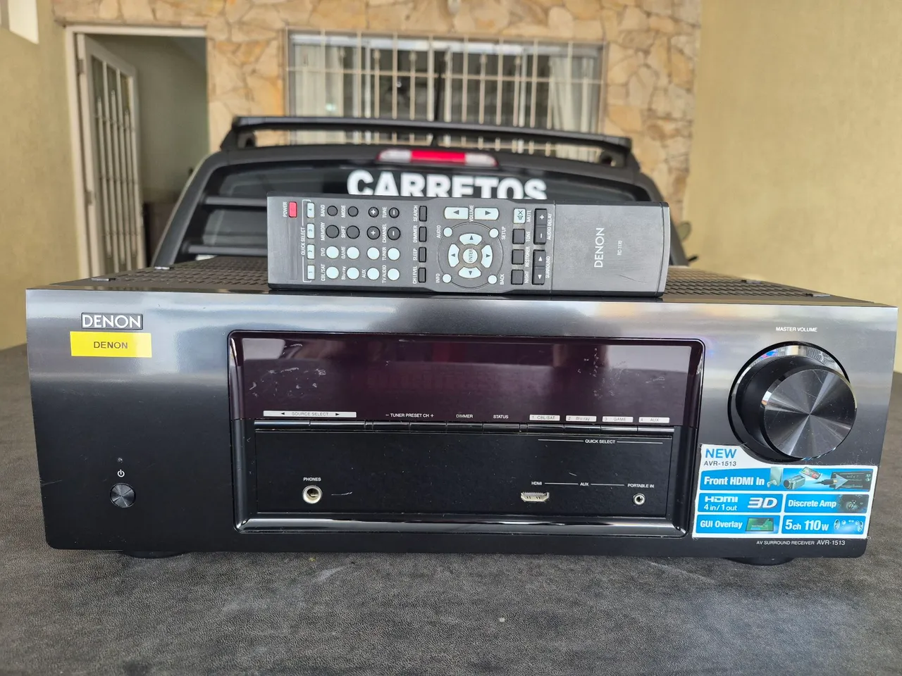 Receiver Denon AVR-1610 - Aparelhos de Som - Balneário Mar