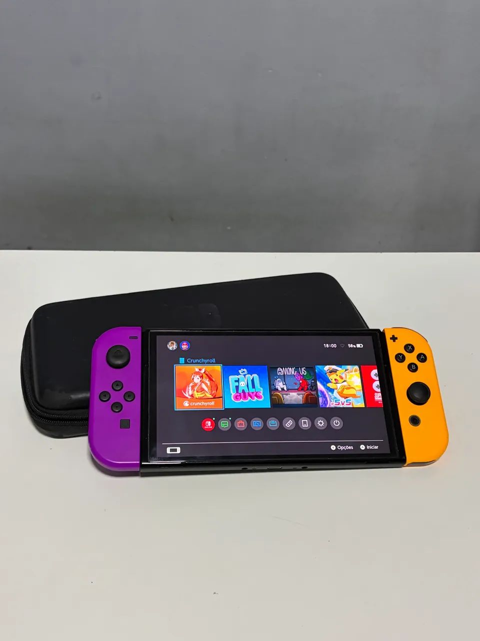 Console portátil Nintendo Switch OLED Desbloqueado  - Foto 4