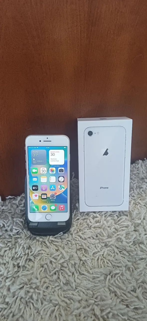 iPhone 8 64GB Branco Impecável + Caixa e Acessórios - Foto 3
