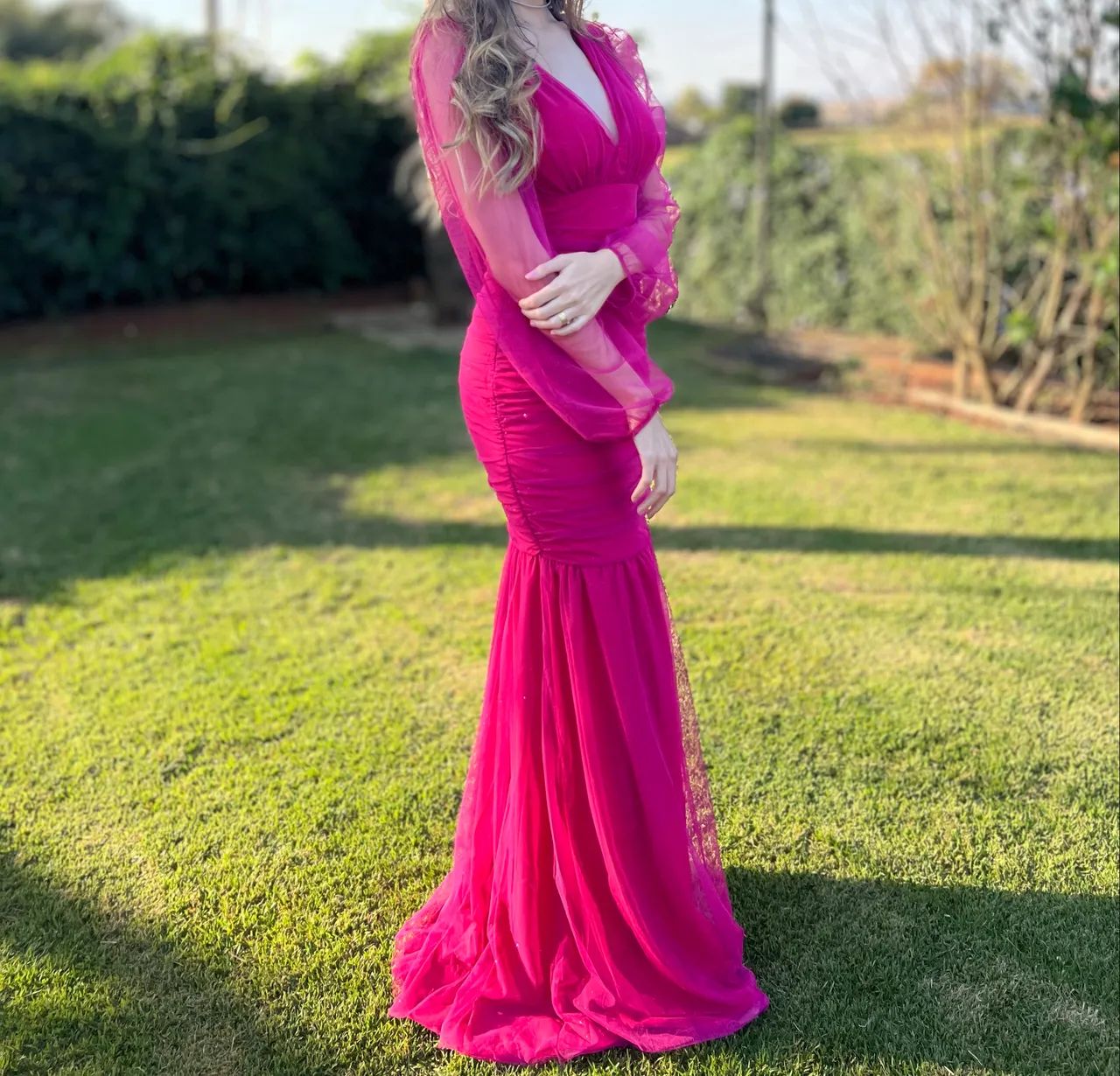 Vestido longo de festa 