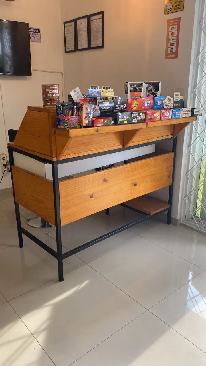 Balcão industrial para comércio 