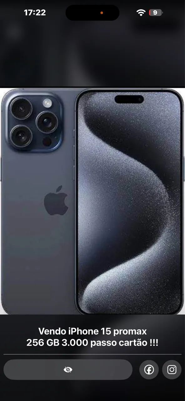 iPhone 15 promax 256 GB 