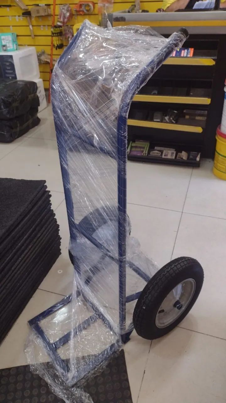 Carrinho de Carga 150kg - roda câmara de ar - Foto 4