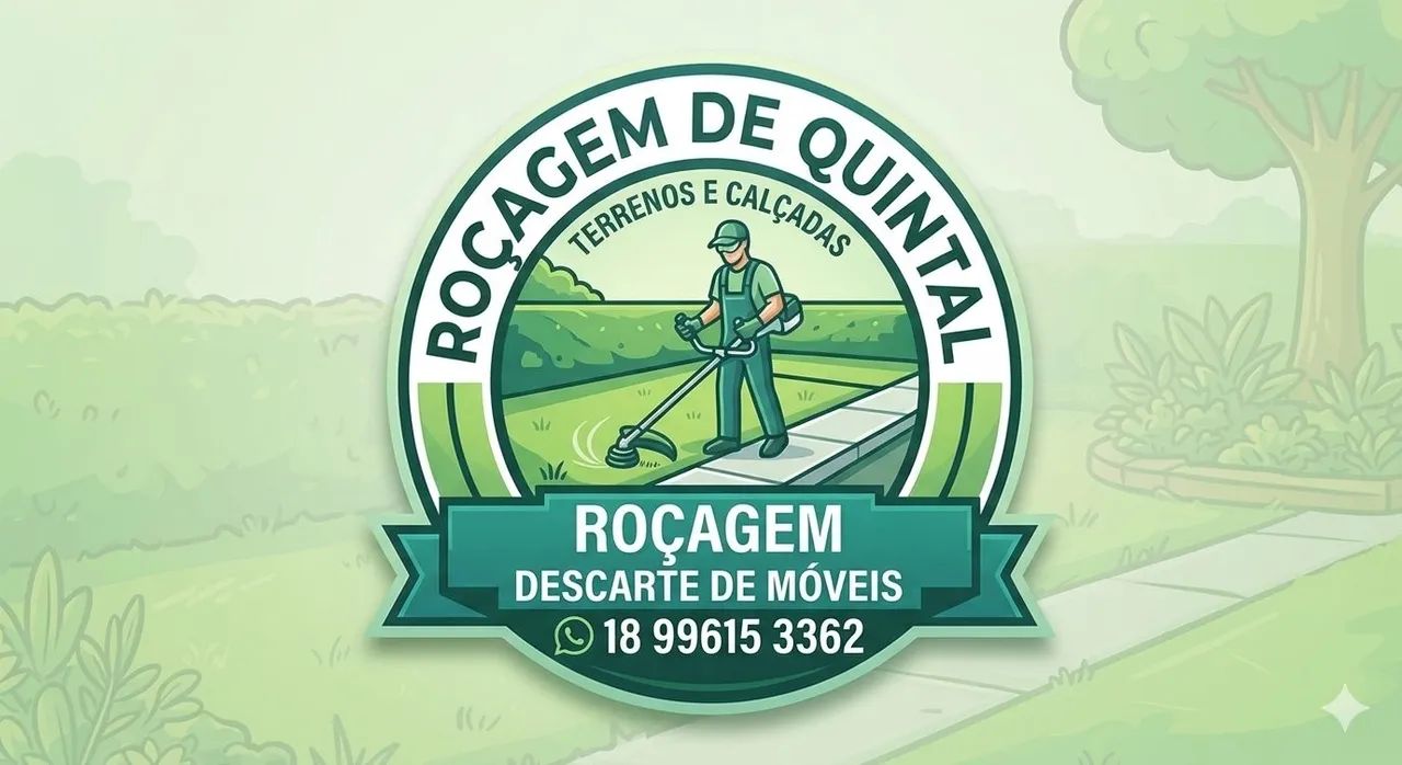 Faço roçagem de quintal terrenos e calçadas 