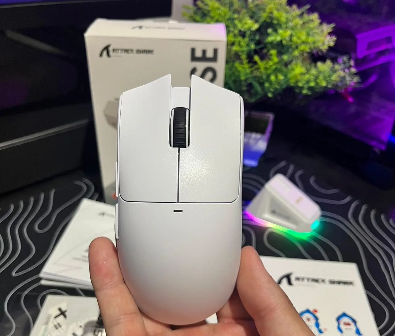 MOUSE ATTACK SHARK X11 BRANCO 