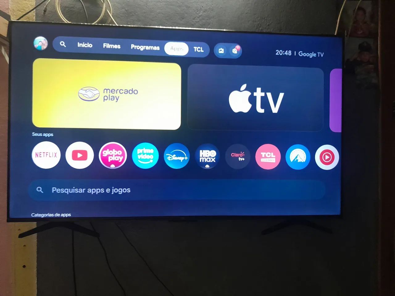 Tv smart Qled 4K 55 pol TCL - Foto 3