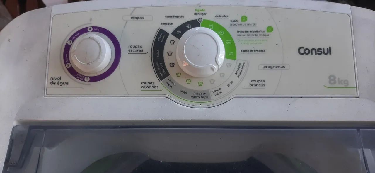 Máquina de lavar Consul 8 kilos na voltagem 110 - Máquinas de