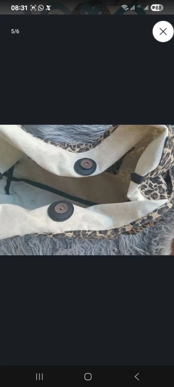 Bolsa de ombro tsuno com estampa de leopardo - Foto 5