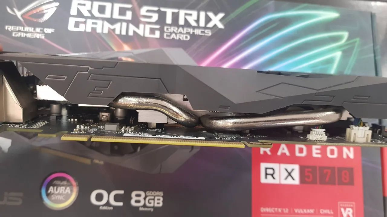 Rx 570 8gb asus rogstriz - Foto 4