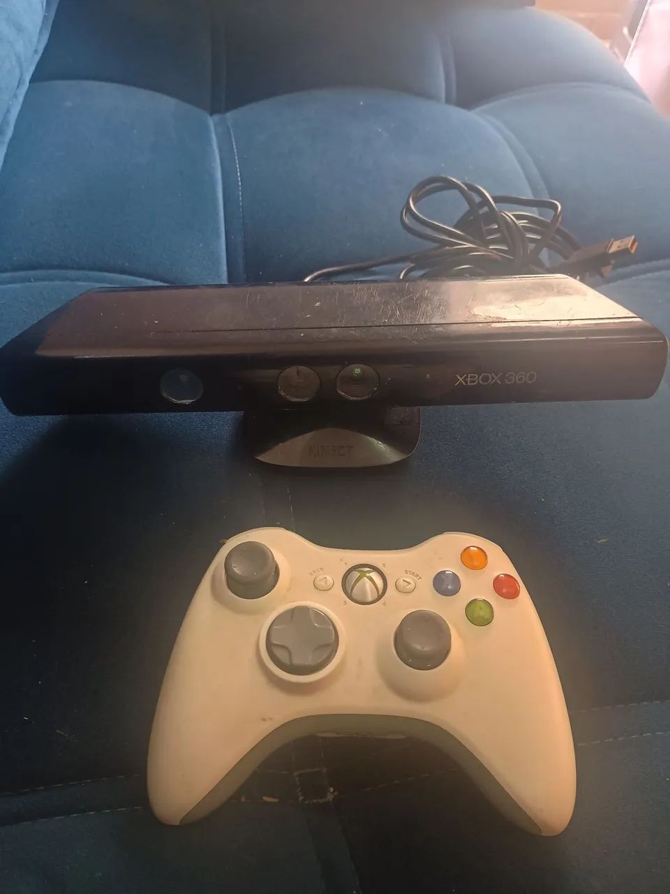 Kinect e controle para Xbox 360