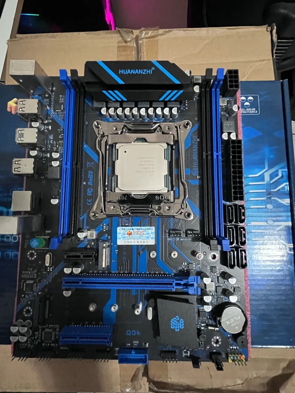 Kit x99 huananzhi QD4 + 2630v4 (suporta secureboot e TPM)