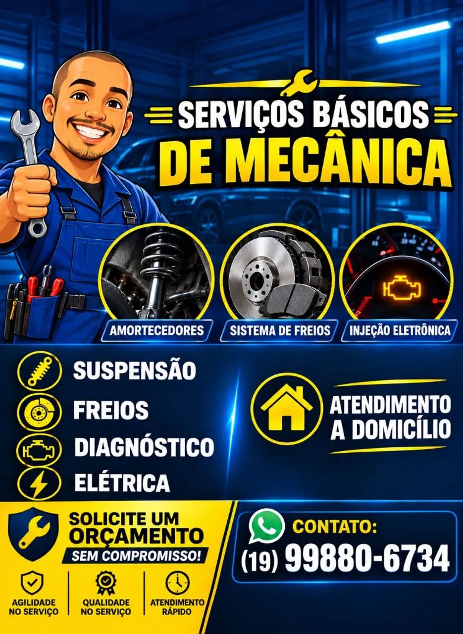 Serviços de Mecânica à domicílio.