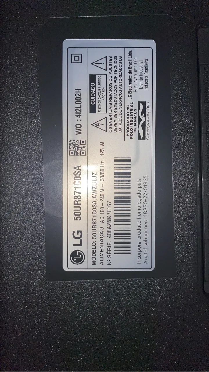 Tv para retirada de peças 