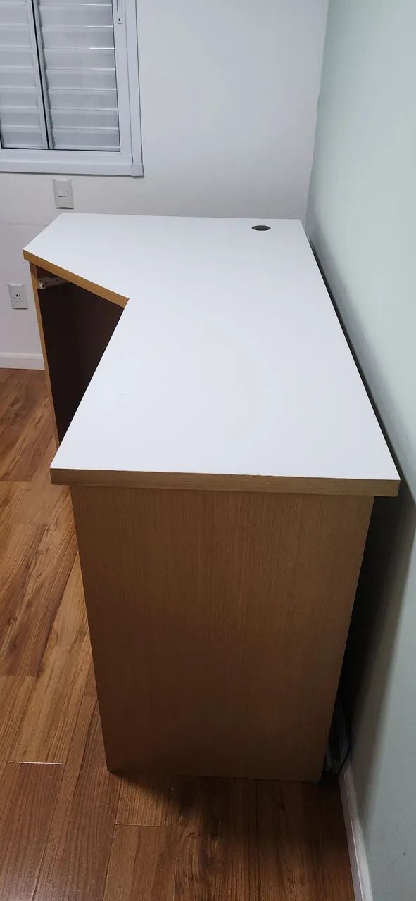 Mesa de Escritório em L - Ótimo Estado