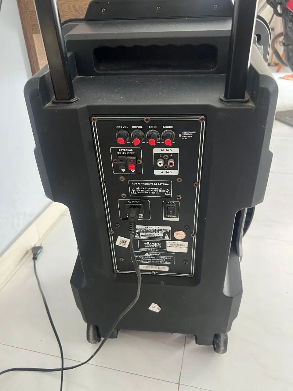 Caixa de Som Amvox com defeito  - Foto 3