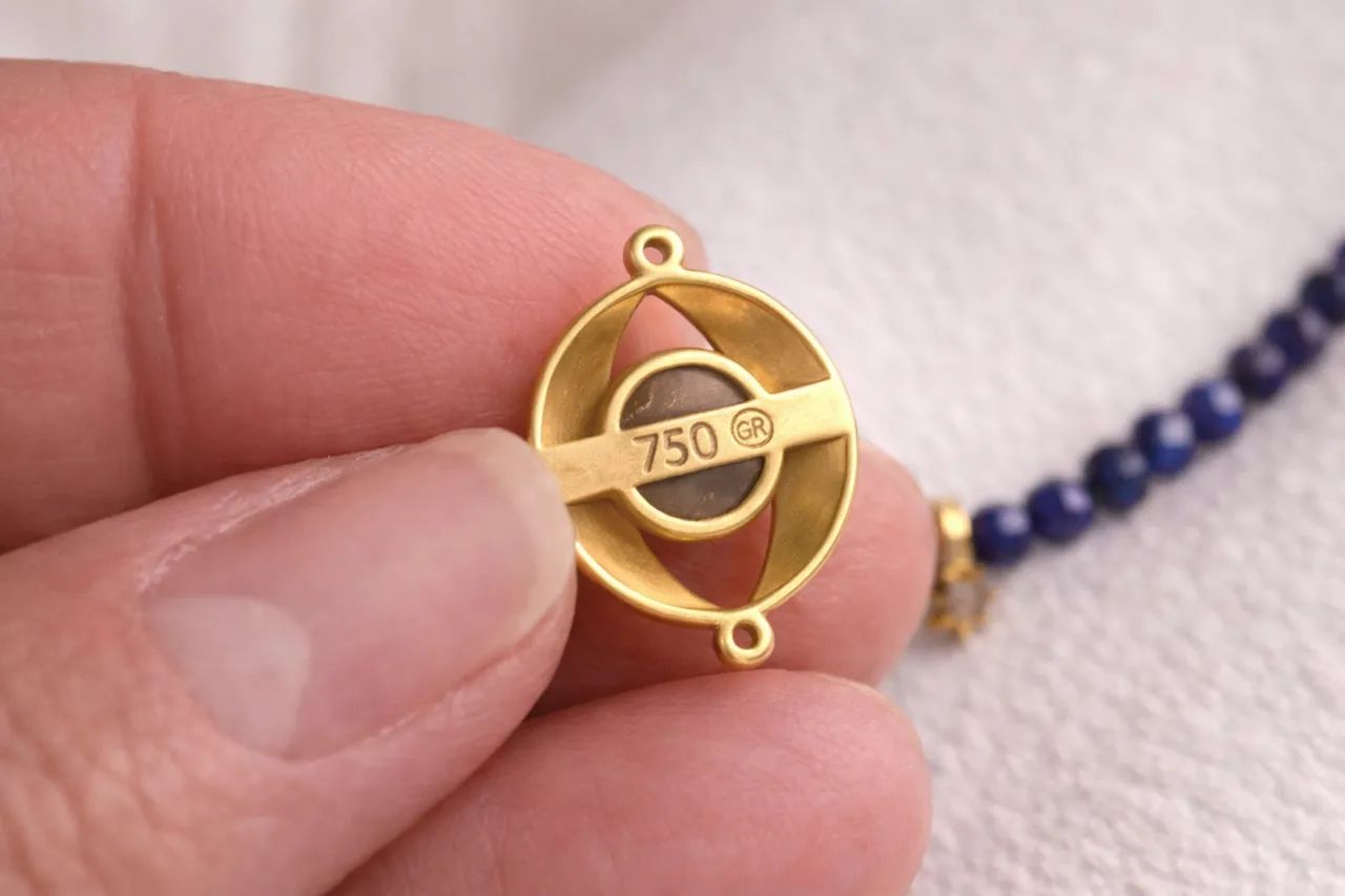 Colar 18k JOALHERIA ANIMALE ORO - OLHO GREGO   - Foto 3
